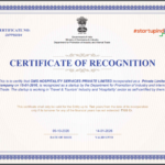 Recognition by Startup India