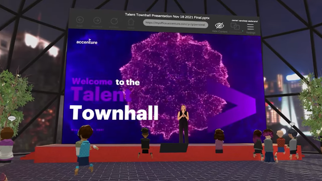 Welcome to the Talent Townhall at the Nth Floor of the Accenture's Metaverse! 